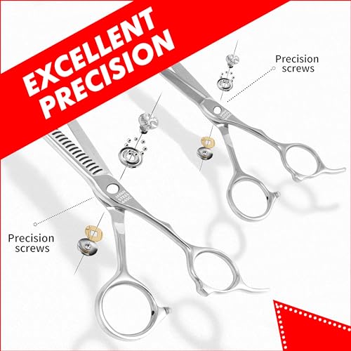 Professional Scissors 6.25" Arc Hair Cutting & Thinning (Combo Set / ARC CONVEX EDGE 6.25")