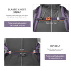 40L Hiking Backpack (Purple / 40L)
