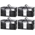 4 Pack Black Extra Large Moving Bags (Black / 4 Large)