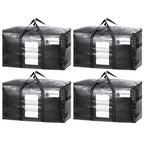 4 Pack Black Extra Large Moving Bags (Black / 4 Large)