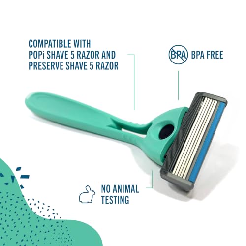 Shave 5 Wave Edition Razor Blade Refills (Replacement Cartridges)
