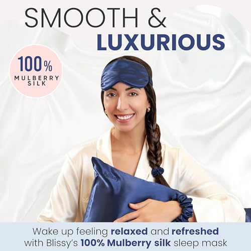 Silk Sleep Mask (Blue)