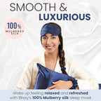 Silk Sleep Mask (Blue)