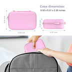 Electronic Organizer Travel Compatible with MacBook Power Adapter (Pink)