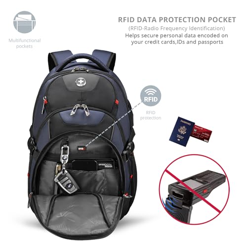 Design Backpack for Men with Apple Find My SD803BT013 (Blue-finder / Standard)