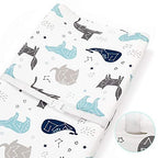 BROLEX Changing Pad Covers for Baby: Boy Girls Ultra Stretchy Soft 2 Pack Space - Image 5