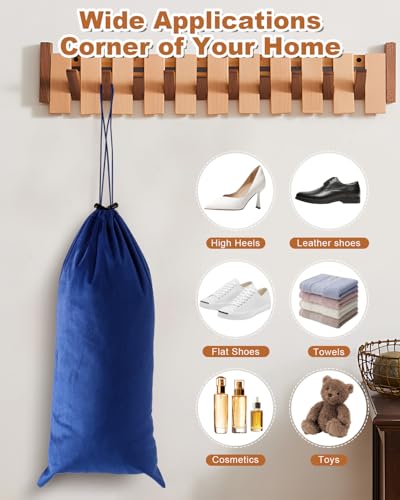 4 Pcs Single Shoe Bags for Travel (Palace Blue / 17.3"x8.6")