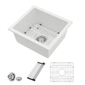 18 Granite Composite Bar Sink (White / 18x16 inches)