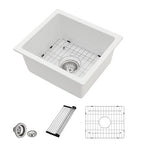18 Granite Composite Bar Sink (White / 18x16 inches)
