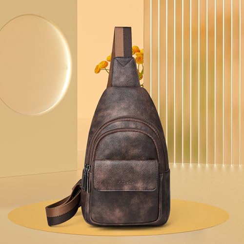 Sling Bag Crossbody Bags (Light Coffee)