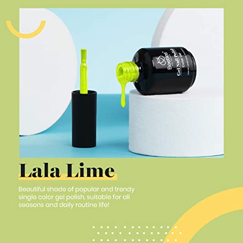 Beetles Neon Green Gel Nail Polish Vibrant Lime (H - Creme Green | Vibrant Lime)