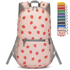 Lightweight Packable Backpack (20L / D-strawberry Print)