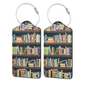 2 Pack Luggage Tags for suitcases Cute Book Luggage Tag (Book)