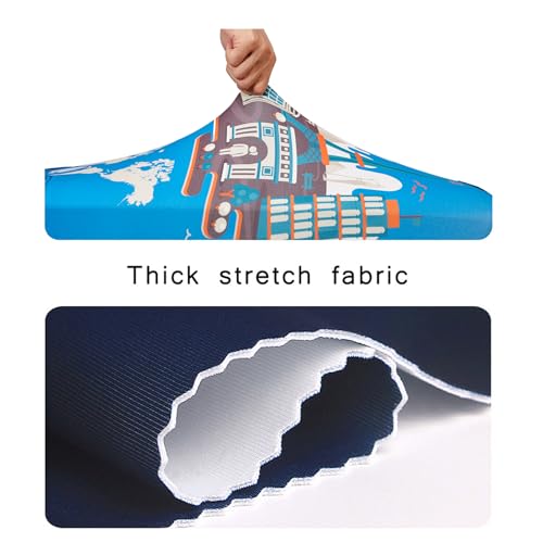 Travel Luggage Cover Suitcase Cover Protector Skins 18 (Eiffel Tower / S (for 18--20 inch luggage))