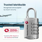Luggage Locks TSA Approved (1 Pack / Silver)