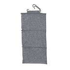 3‑Shelf Hanging Closet Organizer with Hooks in Poly Linen and PEVA Shelving
