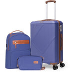 Carry On Luggage 22x14x9 Airline Approved (Lavender / 3PCS)