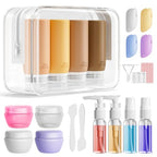 21 Pack Travel Bottles for Toiletries (Apricot)