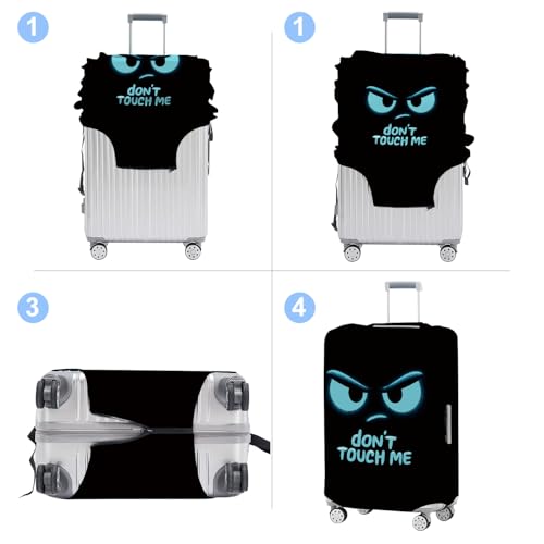 Don't Touch Me Luggage Cover Washable Suitcase Protector Anti (Don't Touch Me / S(20-22inch suitcase))