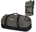 Large Duffel Backpack Sports Gym Bag with Shoe Compartment Grey 80L (80L / Grey)
