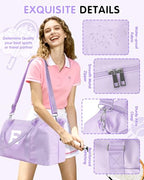 Dance Gym Duffel Bag Gifts for Girls Teen (Purple / E)
