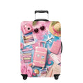 Luggage Cover Washable Suitcase Protector Anti (Pink Summer / S(fits 20-22inch suitcase))