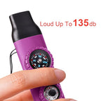 Emergency Survival Safety Whistle (Plum)