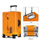 Luggage Cover Washable Suitcase Protector Anti (Giraffe-3 / M(fits 24-26Inch suitcase))