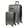 7272 Energie Expandable Hardside Luggage with Spinner Wheels and TSA Lock (2-Piece Set (19/27) / Gunmetal)