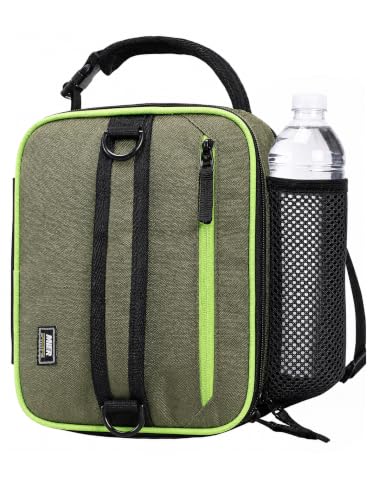 Expandable Small Lunch Box for Men Women Kids to Work School (Green)