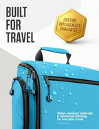Hanging Travel Toiletry Bag 18 Compartments (Tiffany Blue)