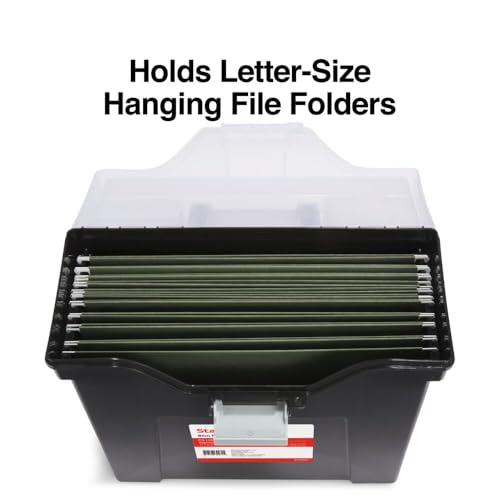 Slim Portable File Tote (Black)