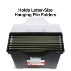 Slim Portable File Tote (Black)