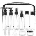 13 Piece 2 oz TSA Approved Travel Bottles for Toiletries Kit (Black-13pcs)
