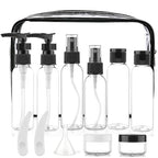 13 Piece 2 oz TSA Approved Travel Bottles for Toiletries Kit (Black-13pcs)