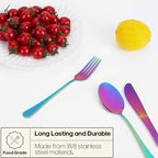 Travel Utensils with Case (Rainbow)