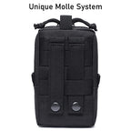 Tactical Molle EDC Pouch Cellphone Pouch Holder Utility Gadget Organizer Bag (Black)