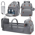 Diaper Bag Backpack (Light Grey)
