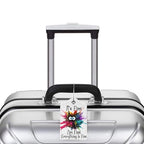 2 Pack Luggage Tags for suitcases Funny Cute I'm Fine It's Fine Luggage Tag (It's Fine)