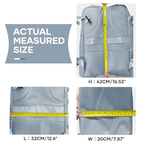 Travel Backpack For Women Men (25l / Gray Blue)