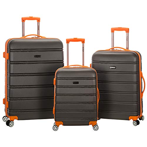 Melbourne Hardside 3 Piece Expandable Spinner Wheel Luggage Set (Charcoal / 3 Piece (20"/24"/28"))