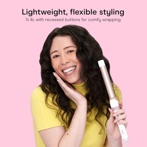 Curling Iron Double (White/Rose Gold / 1 Inch Wand (Pack of 1))