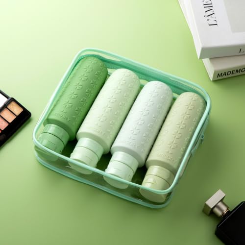 Travel Bottles for Toiletries (Green / 6 Ounces)