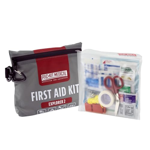 Pac Kit Watertight Explorer 2 First Aid Kit for Hiking (Medium)