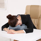 Inflatable Travel Neck & Shoulder Pillow for Airplanes&Long Trips (Gray / Medium)