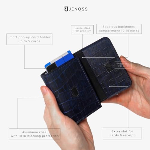 Jenoss Smart Wallet For Men (Mada Navy)