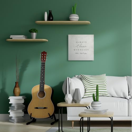 Home Wherever We Roam Rustic Design' (Unframed / 24"L x 24"W)
