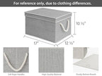 Storage Bins with Lids (Gray / Jumbo)