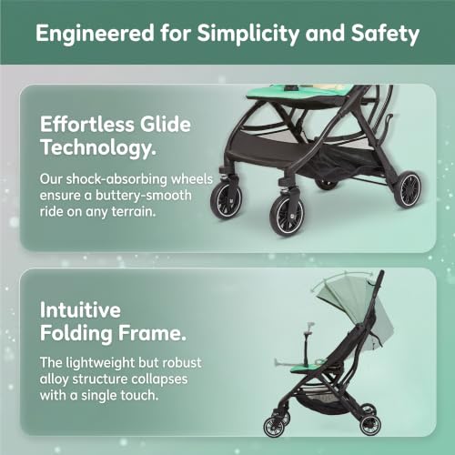 Ultra Compact Travel Stroller (Green)