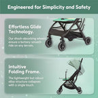 Ultra Compact Travel Stroller (Green)